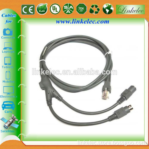 6ft Symbol LS2208 PS2 KB barcode scanner Cables 25-62417-20